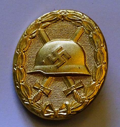 Verwundetenabzeichen 1939 in Gold