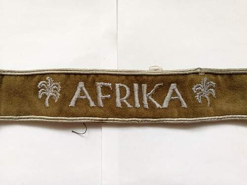 Ärmelband Afrika - Africa Cuff Title.