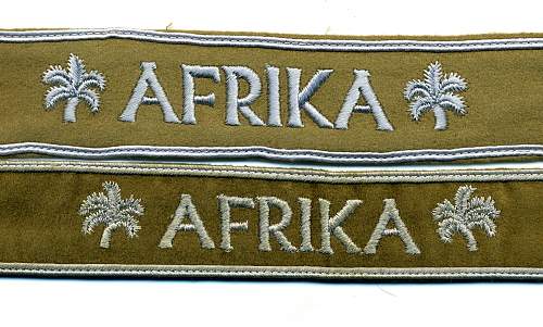 Ärmelband Afrika - Africa Cuff Title.