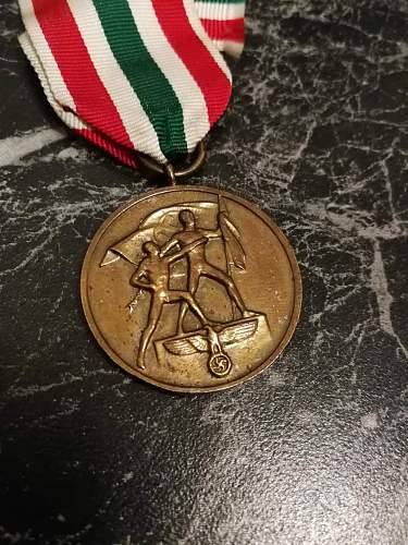 Medaille zur Erinnerung an die Heimkehr des Memellandes genuine?