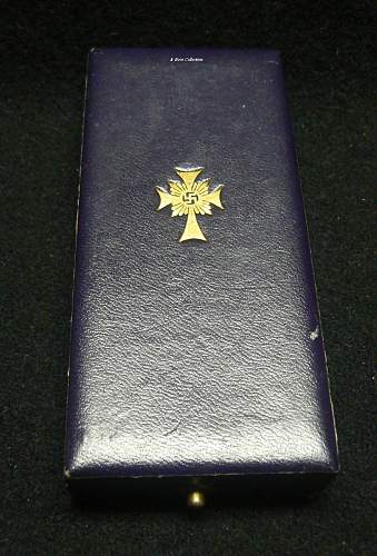 Ehrenkreuz der Deutsche Mutter Erste Stufe, Cased, Werner Redo, Saarlautern