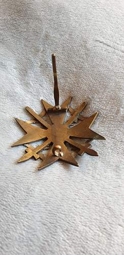 Spanienkreuz in Bronze mit Schwertern
