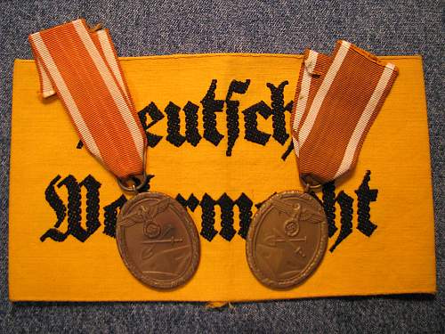 Deutsche Schutzwall Ehrenzeichen (west wall medal) ribbon size question