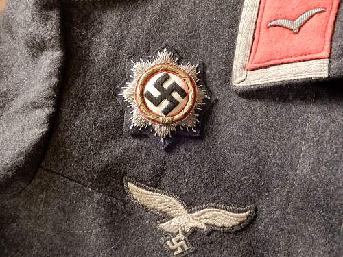 Deutsches Kreuz in Gold - Luftwaffe Stoffausführung