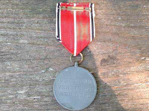 Deutches Verdienstmedaille Order of the German Eagle  Medals of Merit 1937-45