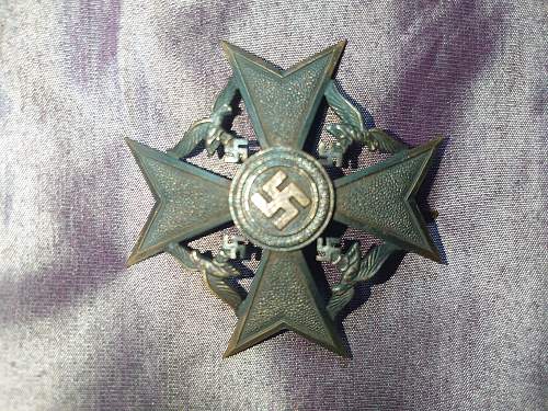 Spanienkreuz in Bronze, Original?