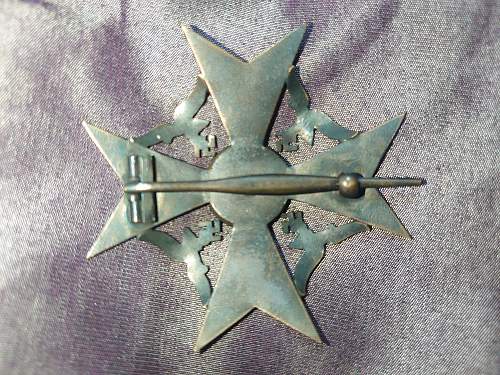 Spanienkreuz in Bronze, Original?