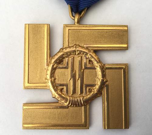 SS-Dienstauszeichnung 1.Stufe (25 Jahre) - SS Long Service Award 1st Class (25 Years).