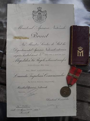 Brandenburg document and medal