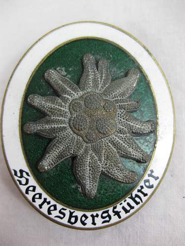Heeresbergfuhrer Badge. Real/Fake?
