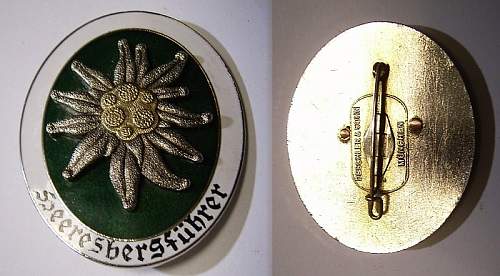 Heeresbergfuhrer Badge. Real/Fake?
