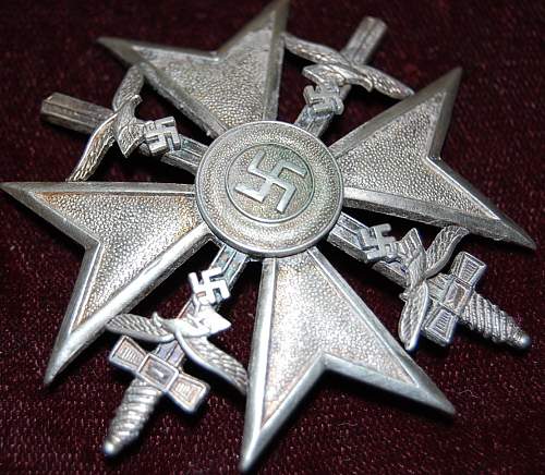 Spanienkreuz in silber m.s