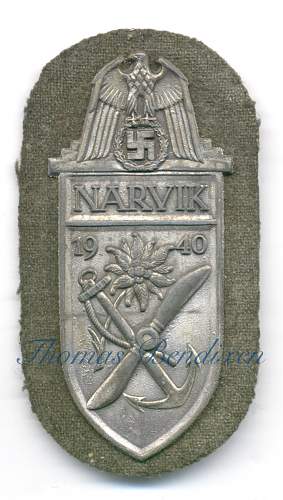 NARVIK shield at antique shop