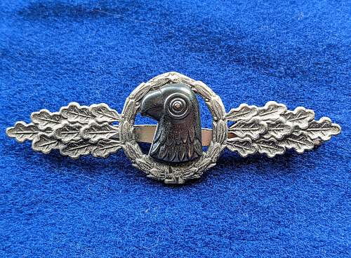 BSW Frontflugspange für Aufklärer in Silber - Luftwaffe Reconnaissance Clasp in Silver