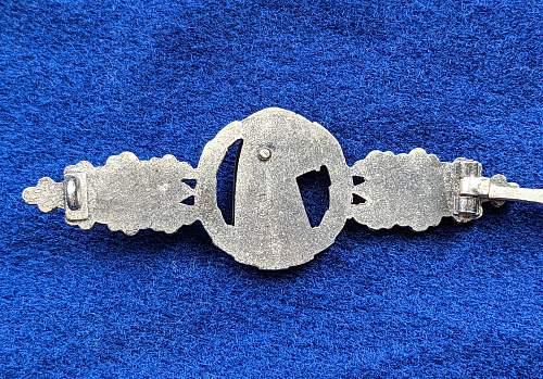 BSW Frontflugspange für Aufklärer in Silber - Luftwaffe Reconnaissance Clasp in Silver