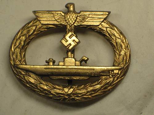 Kriegsabzeichen U Boat War Badge Funcke Good or Bad ?