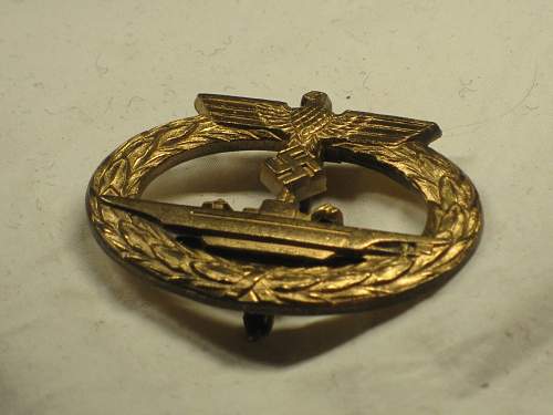 Kriegsabzeichen U Boat War Badge Funcke Good or Bad ?