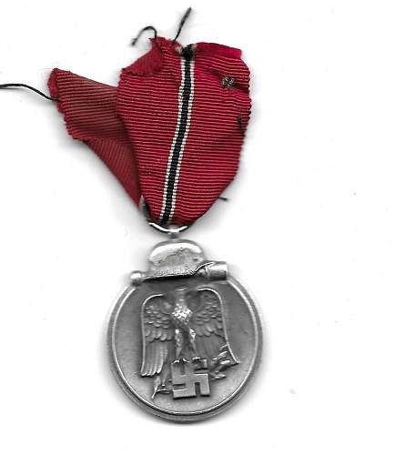 &quot;Salty&quot; Winterschlacht im Osten 1941/42 medal
