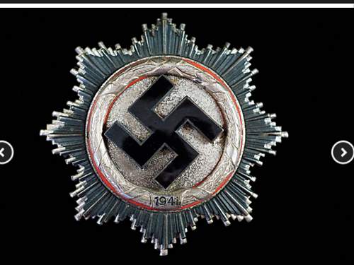 Deutsches Kreuz Silver Deschler &amp; Sohn 4 rivets