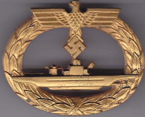 U-Boot Kriegsabzeichen.