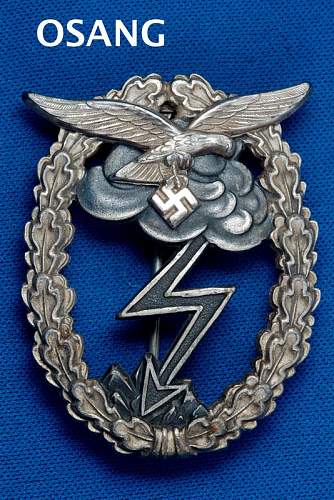 Luftwaffe Erdkampfabzeichen authentication