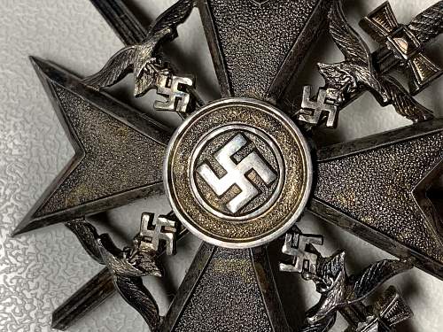 Inquiry for authentic Spanienkreuz in Silber mit Schwertern - C.E.Juncker Berlin