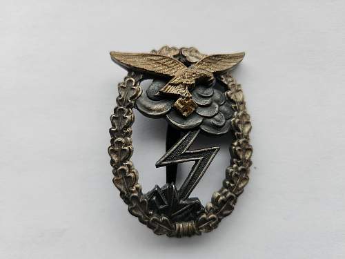 M.U.K.  Erdkampfabzeichen der Luftwaffe - Luftwaffe Ground Assault Badge.
