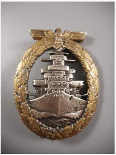 Kriegsmarine Flottenkriegsabzeichen/High Seas Fleet war badge - thoughts?