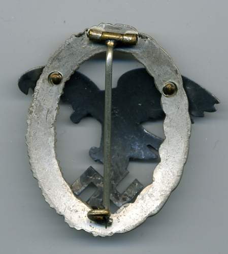 cased Pilot Badge C.E.Juncker