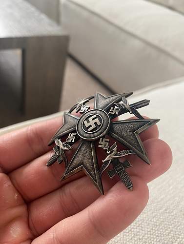 Spanienkreuz mit Schwerter - Silver or Bronze?