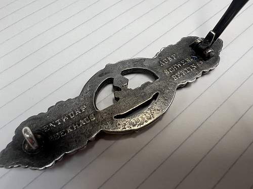 german u boat clasp identification / fake /real?