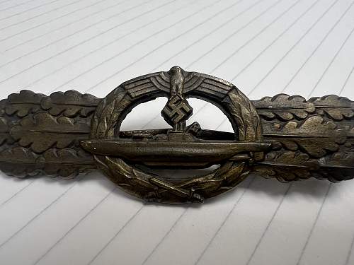 german u boat clasp identification / fake /real?