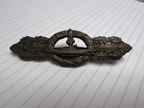 german u boat clasp identification / fake /real?