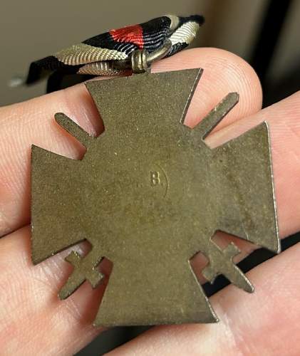 Ehrenkreuz des Weltkrieges makers mark identification