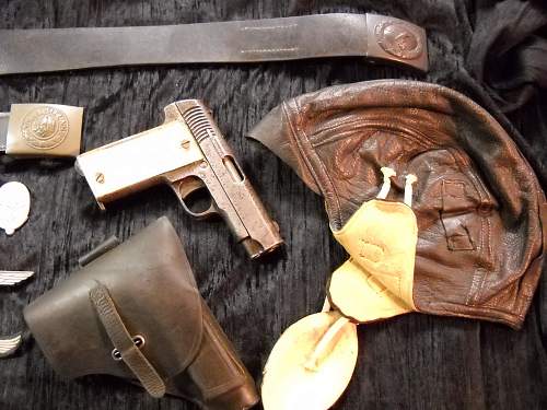 Dagger, Pistol, Pens, Ribbon, Iron Cross, Buckels,....All brought back from France by my Good Friend