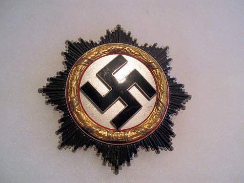 Postumous Award of the Deutsche Kreuz in Gold to SS Officer