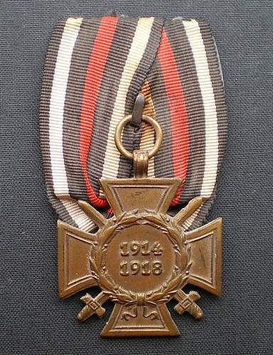 The 1914/1918 Ehrenkreuz