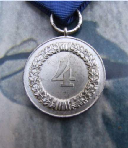 my new Luftwaffe Erdkampfabzeichen and Luftwaffe 4 year service medal