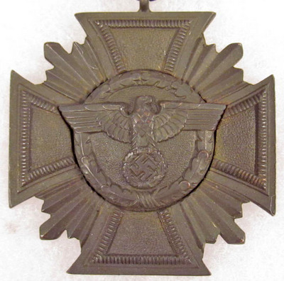 Nsdap 10 year long service medal with ribbon