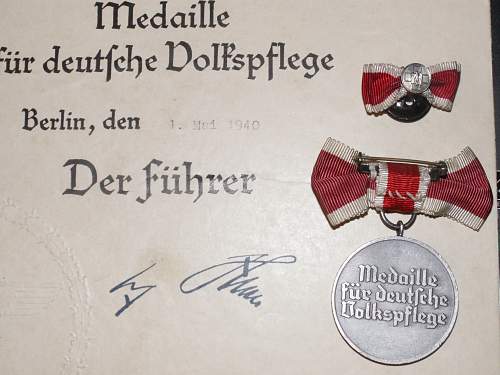 Medal for Volkspflege. Original?