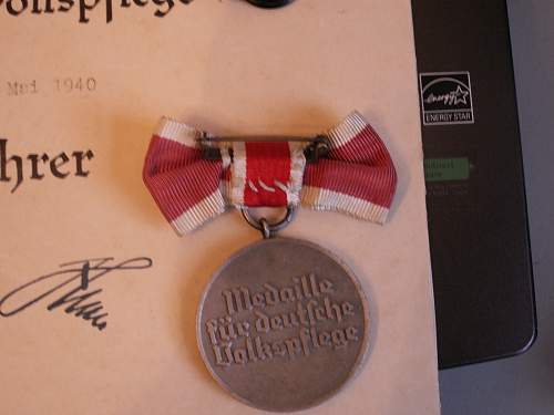 Medal for Volkspflege. Original?