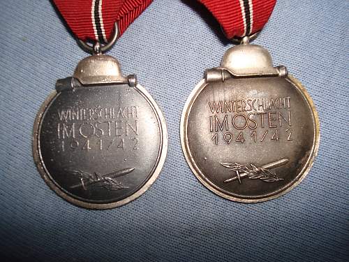 My first 2 Ost medaille/Winterschlacht im Osten