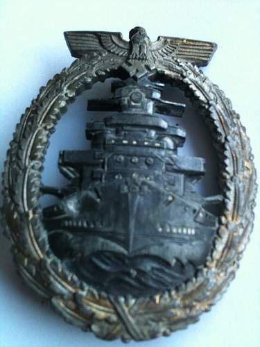 Kriegsmarine Flottenkriegsabzeichen/High Seas Fleet war badge