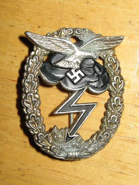Luftwaffe/fallscrimjager Badge