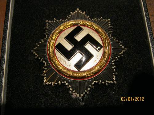 Deutsche Kreuz in Gold.