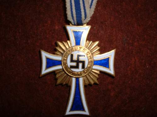 Ehrenkreuz der Deutschen mutter silber/bronze, horner cross