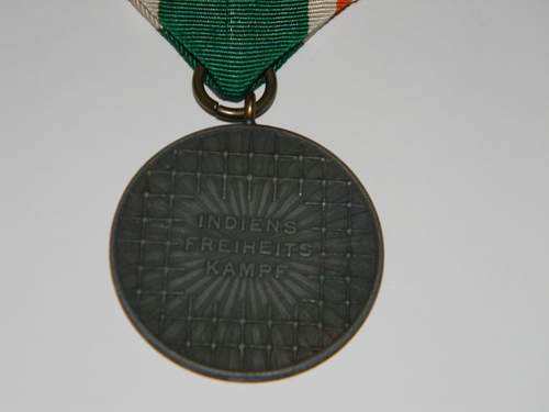 Azad Hindi medaille, gold?