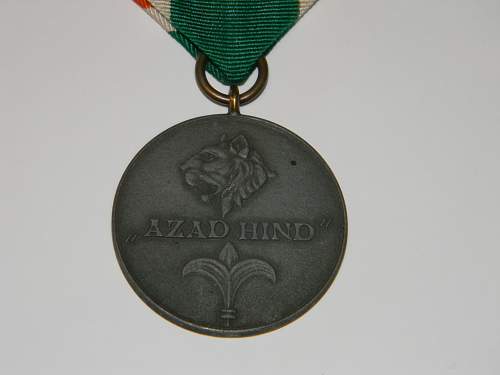 Azad Hindi medaille, gold?