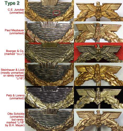 A Classification of Kriegsabzeichen für Minensuch based on obverse design