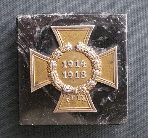 The 1914/1918 Ehrenkreuz